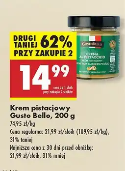 Biedronka Krem pistacjowy Gusto Bello oferta