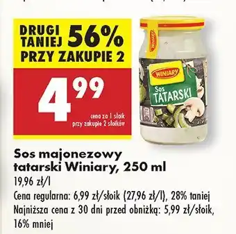 Biedronka Sos majonezowy tatarski Winiary oferta