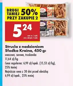 Biedronka Strucla z nadzieniem Słodka Kraina owocowa, serowa, truskawka oferta