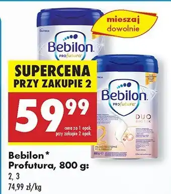 Biedronka Mleko modyfikowane Bebilon Profutura oferta