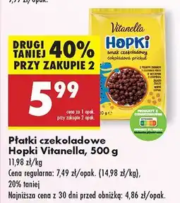 Biedronka Płatki czekoladowe Hopki Vitanella oferta