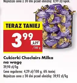 Biedronka Cukierki Choclairs Milka na wagę oferta