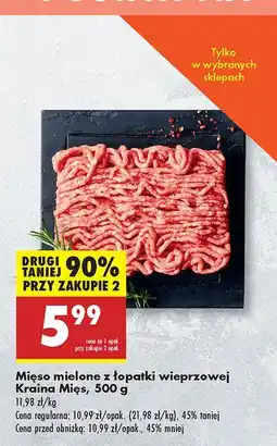 Biedronka Mięso Mięso mielone z łopatki wieprzowej Kraina Mięs oferta