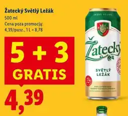 Lidl Piwo Zatecky Svetly Lezak oferta