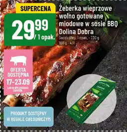 Polomarket Żeberka wieprzowe wolno gotowane miodowe w sosie bbq Dolina Dobra Goodvalley oferta