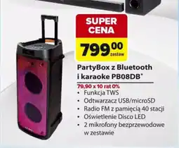 Carrefour PartyBox z Bluetooth i karaoke PB08DB oferta