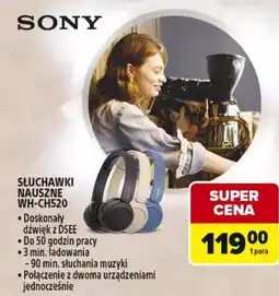 Carrefour Sony słuchawki nauszne wh-ch520 oferta
