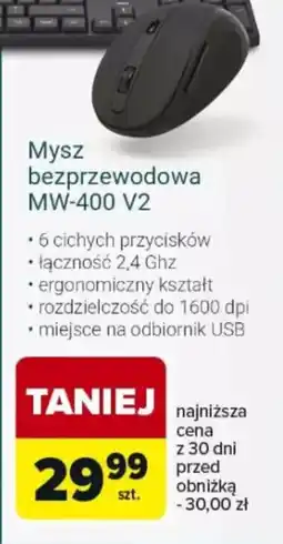 Carrefour HAMA Mysz bezprzewodowa MW-400 V2 oferta