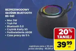 Carrefour Bezprzewodowy głośnik bluetooth bs-041 oferta