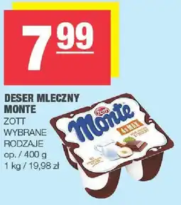 Spar Deser mleczny Monte Zott oferta