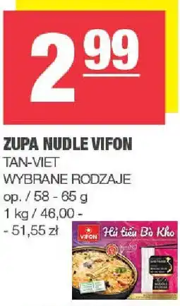 Spar Zupa Nudle Vifon wybrane rodzaje Tan-Viet oferta