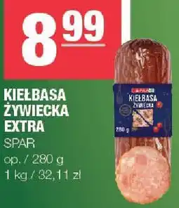 Spar Kiełbasa żywiecka extra Spar oferta