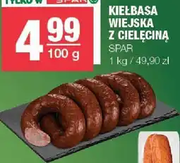 Spar Kiełbasa wiejska z cielęciną Spar oferta