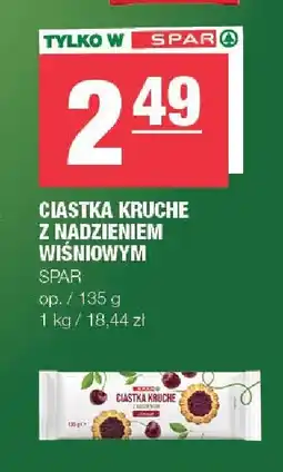 Spar Ciastka kruche z nadzieniem wiśniowym Spar oferta