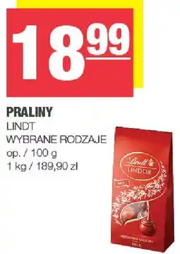 Spar Praliny Lindt wybrane rodzaje oferta