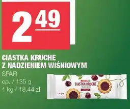 Spar Ciastka kruche z nadzieniem wiśniowym Spar oferta