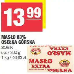 Spar Masło 83% Osełka Górska Sobik oferta
