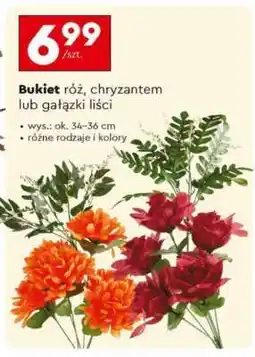 Biedronka Bukiet róż, chryzantem lub gałązki liści oferta