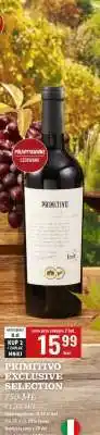Biedronka PRIMITIVO EXCLUSIVE SELECTION 750 ML oferta
