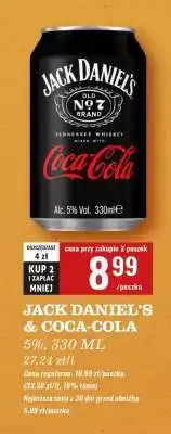 Biedronka Jack Daniel's & Coca-Cola oferta