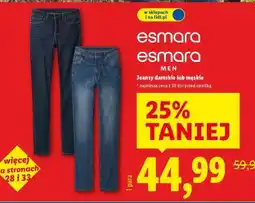 Lidl Jeansy damskie lub męskie oferta