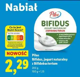 Lidl Pilos Bifidus, jogurt naturalny z Bifidobacterium oferta