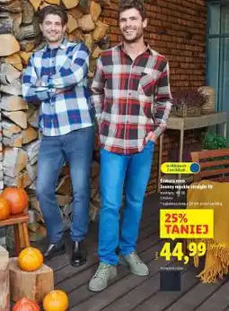 Lidl Esmera men Jeansy męskie straight fit oferta