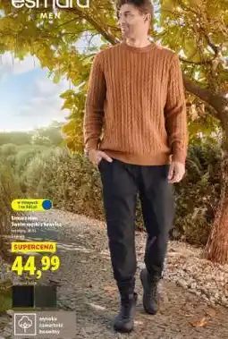 Lidl Sweter męski z bawełną oferta