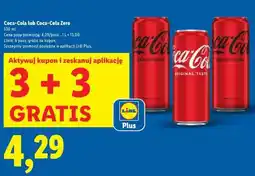 Lidl Coca-Cola lub Coca-Cola Zero oferta