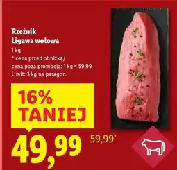 Lidl RZEŹNIK Ligawa wołowa oferta