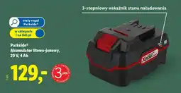 Lidl PARKSIDE Akumulator litowo-jonowy 20 V, 4 Ah oferta