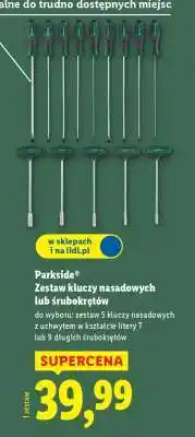 Lidl Parkside Zestaw kluczy nasadowych lub śrubokrętów oferta