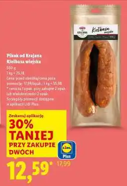 Lidl Pikok od Krajana Kiełbasa wiejska oferta