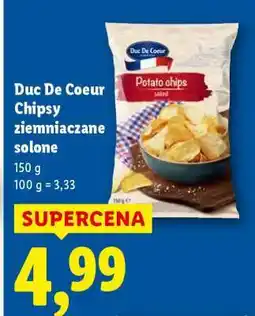 Lidl DUC DE COEUR Chipsy ziemniaczane solone oferta