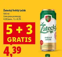 Lidl Žatecký Světlý Ležák oferta