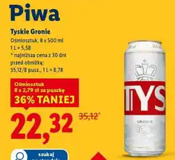 Lidl Tyskie Gronie oferta