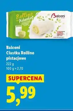 Lidl BALCONI Ciastka Rollino pistacjowe oferta