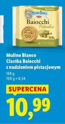 Lidl Mulino Bianco Ciastka Baiocchi z nadzieniem pistacjowym oferta