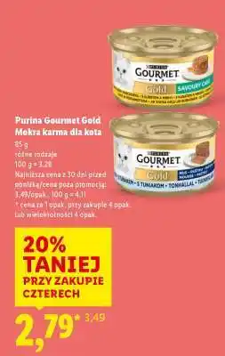 Lidl Purina Gourmet Gold Mokra karma dla kota oferta