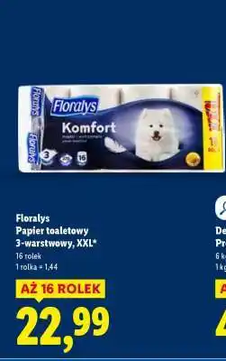 Lidl Florays Papier toaletowy 3-warstwowy, XXL oferta