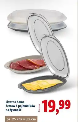 Lidl Pojemniki na żywność 25 x 17 3.2 cm Livarno Home oferta