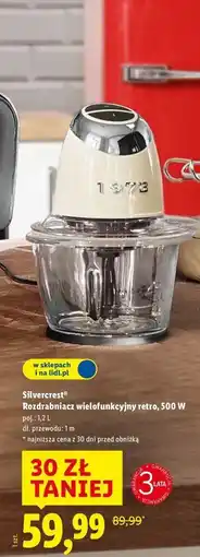 Lidl Rozdrabniacz chrom retro 1973 500 w Silvercrest oferta