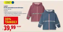 Lidl Kurtka przeciwdeszczowa dziecięca 86-128 Lupilu oferta