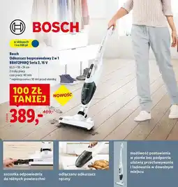 Lidl Odkurzacz 2w1 bezprzewodowy bbhf2parq Bosch oferta
