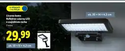 Lidl Reflektor solarny led z czujnikiem ruchu Livarno Home oferta