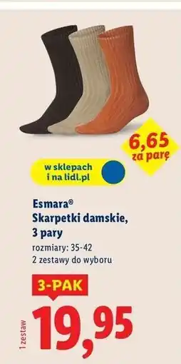Lidl Skarpetki damskie 35-42 Esmara oferta