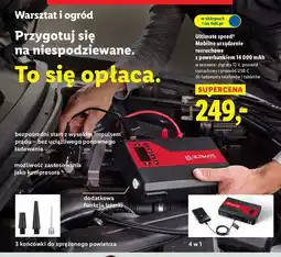 Lidl Urządzenie rozruchowe z powerbankiem 14000mah Ultimate Speed oferta