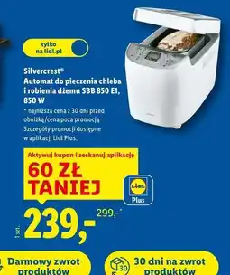 Lidl Automat do pieczenia chleba 850 w Silvercrest oferta