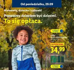 Lidl Kurtka dziecięca softshell 98-128 Lupilu oferta