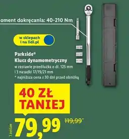 Lidl Klucz dynamometryczny Parkside oferta